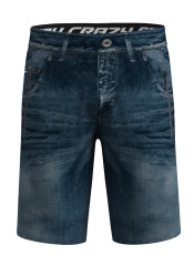 Men's Shorts Crazy Short Super Man Print Dark Jeans
