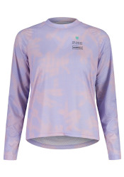 Women's T-shirt Maloja T-shirt BaldoM._summer sky iris grid