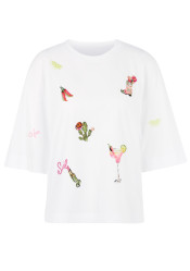 Women´s T-shirt Marc Cain AS 48.64 J86 T-Shirt White 100