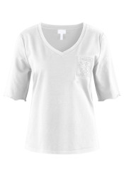 Women's T-shirt Sportalm Idufix 250405 Egret (03)