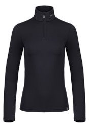 Kjus Women Feel Midlayer Half-Zip Turtleneck, Black