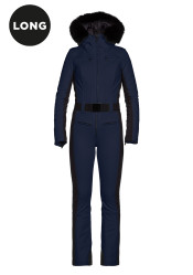 Women's overalls Goldbergh Parry Long Ski Suit Faux Border French Blue