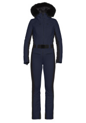 Women's overalls Goldbergh Parry Ski Suit Faux Border French Blue