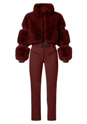 Women's overalls Goldbergh Lieke Ski Suit Vino Rosso