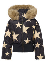 Women´s Goldbergh Shinnen Ski Jacket Faux Border Black/Gold