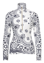 Women's turtleneck Goldbergh Toriko Ski Pully Bandana Paisley White