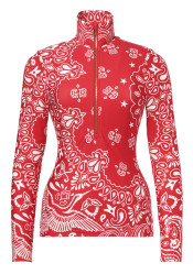 Women´s turtleneck Goldbergh Toriko Ski Pully Bandana Paisley Flame