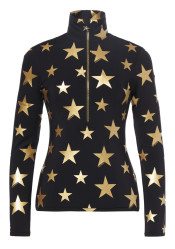 Women's turtleneck Goldbergh Hikari Ski Pully Black/Gold