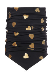 Women´s neckwarmer Goldbergh Kouki Neckwarmer Black/Gold