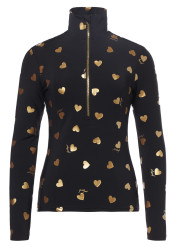Women's turtleneck Goldbergh Aimi Ski Pully Black/Gold