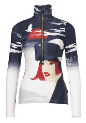 Women's turtleneck Goldbergh Yuki Ski Pully Denim Dojo Mads Berg