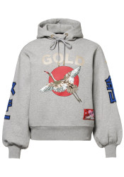 Women´s sweatshirt Goldbergh Tobu Hooded Sweater Grey Melange
