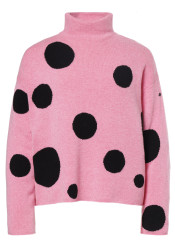 Goldbergh Dotto Sweater Dots Pink Cosmos