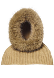 Women´s scarf Goldbergh Naomi Hooded Scarf Faux Border Lark