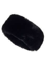 Women´s headband Goldbergh Froid Fluffy Headband Black