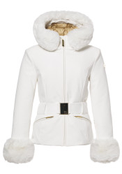 Women's jacket Goldbergh Prezioso Ski Jacket Faux Border Snow White