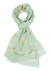 Women\'s scarf Marc Cain BC B4.15 Z56 Scarf Silt Green 505