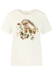 Women\\\'s T-shirt Marc Cain BC 48.32 J67 T-Shirt Off-White 110