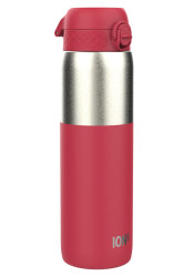 Ion8 Leak Proof stainless steel bottle Viva Magenta, 1200 ml