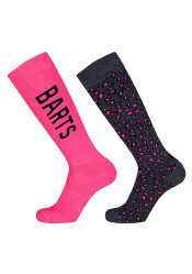 Barts Basic Skisock 2 Pack Print fuchsia