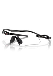 Oakley 9495-0236 Radar Plate Polished Black w/ Clear to Black Iridium Photochromic Sports Glasses