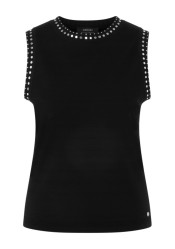 Women's tank top Marc Cain BC 61.05 M15 Top 900 Black