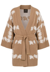 Women's cardigan Marc Cain BC 39.21 M26 Cardigan Tannin 620