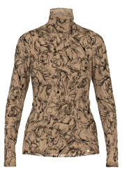 Women's T-shirt Marc Cain BC 48.63 J19 T-shirt Tannin 620 