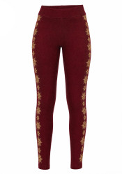 Women\'s thermal leggings Newland N4 6909/0305 Lady Leggings Amarae Amarone/Bisc
