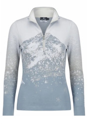 Women\\\'s turtleneck Newland N4 7025/0260 Lady T-Neck Neige Ice Grey/White
