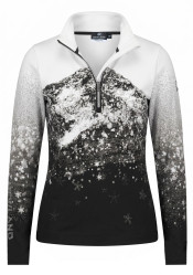 Women\'s turtleneck Newland N4 7025/0108 Lady T-Neck Neige Black/White