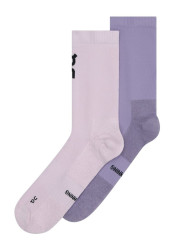 Socks On Running Core Run Sock High 2P, Foxglove/Mallow