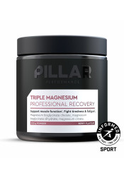 Dietary supplement PILLAR Performance Triple Magnesium Professional Recovery Powder Berry Jar