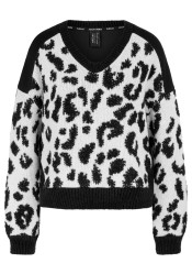 Marc Cain BS 41.27 M31 Sweater 910 Black And White