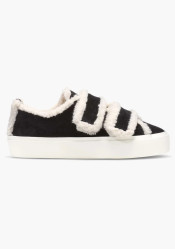 Inuikii Shearling Low Velcro (35202-050) Black