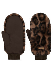Barts Fur Mitts 1617-2602-37 Print Brown