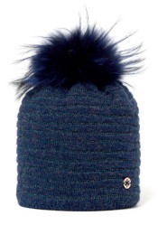 Women's cap GRANADILLA TRENDY LUREX BLUE NAVY