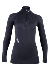 Women's T-shirt UYN LADY AMBITYON UW SHIRT LG_SL ZIP UP TURTLE NECK B472