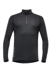 Men's T-shirt DEVOLD DUO ACTIVE MAN ZIP NECK BLK