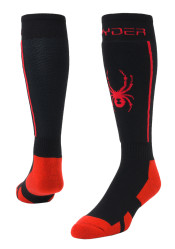 Men's knee socks Spyder Sweep black/volcano