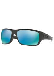Oakley Turbine Polished Black w/ Prizm Deep Water Polarized Sunglasses