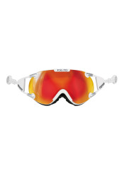 CASCO FX70 Carbonic white orange mirror