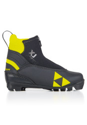 Kids' cross-country shoes Fischer XJ Sprint Bla / Yel