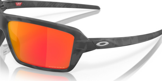 detail Oakley 9129-0463 Cables Black Camo w/ Prizm Ruby Sunglasses