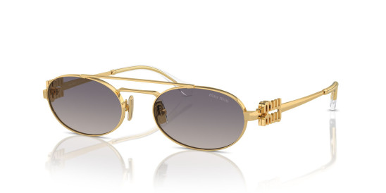 detail Miu Miu Sunglasses 0MU 54ZS 5AK30C53 Gold-Grad Blue Mirror Silver Int