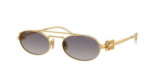 detail Miu Miu Sunglasses 0MU 54ZS 5AK30C53 Gold-Grad Blue Mirror Silver Int