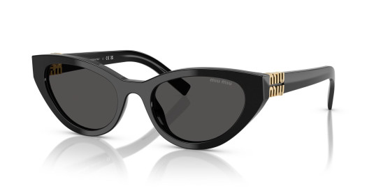 detail Miu Miu MU A04S 16K08Z54 Sunglasses – Black / Dark Grey