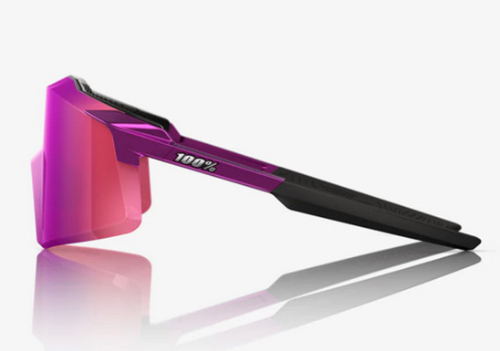 detail Sunglasses 100% AEROCRAFT Gloss Purple Chrome, Purple Multilayer