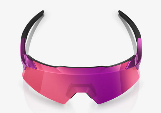 detail Sunglasses 100% AEROCRAFT Gloss Purple Chrome, Purple Multilayer