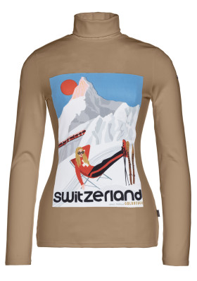 Women's Turtleneck Goldbergh Gluhen Pully L/S Latte 
